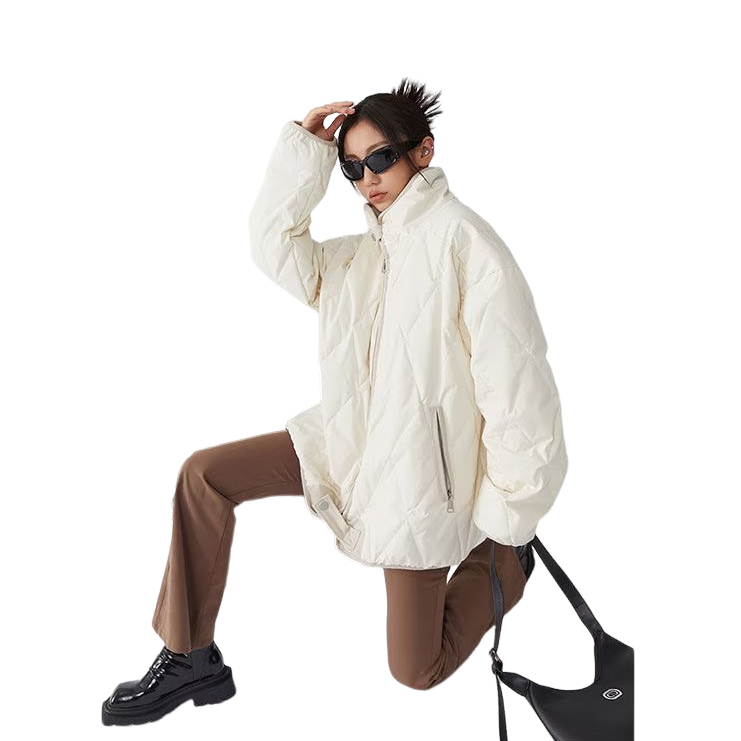 Trang Phục Vải cotton Thời Trang Hàn Quốc Thiết Kế Mới Phong Cách Hình Thoi Phong Cách Mỹ unisex Mùa Đông Cho Nam Và Nữ