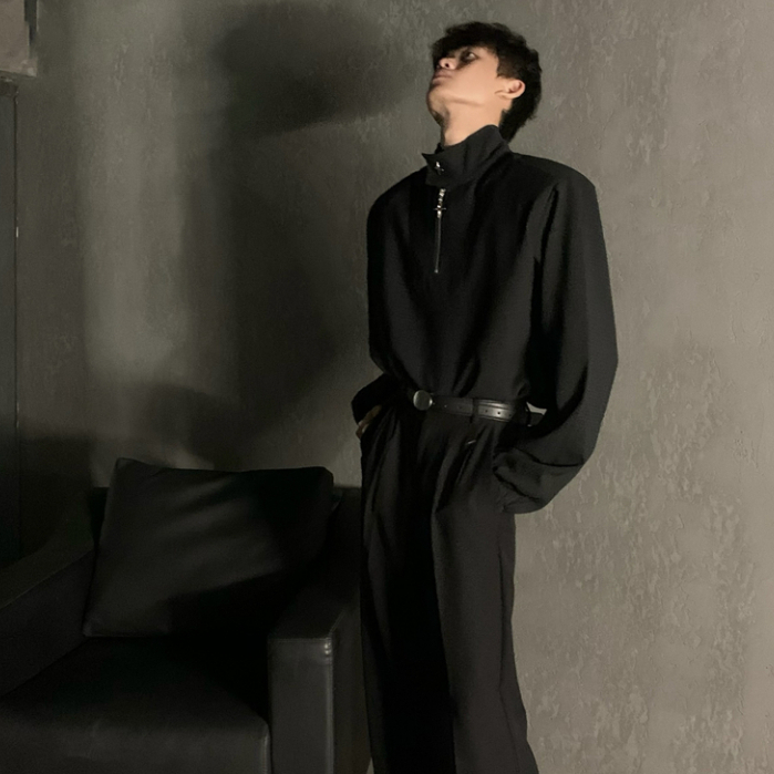 Vunc Áo sweater polo Dáng Rộng Phong Cách Thời Trang Mỹ Dành Cho Nam Giới