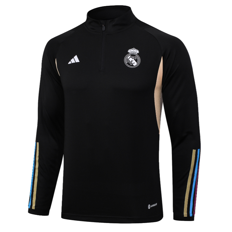 Áo Khoác Bóng Đá Tay Dài Có Khóa Kéo 23-24 r-m Tỉ Lệ 1: 1