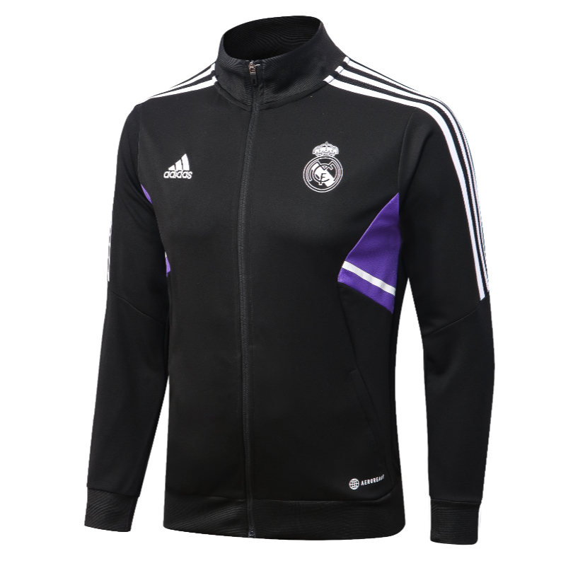 Áo Khoác Bóng Đá Tay Dài Có Khóa Kéo 23-24 r-m Tỉ Lệ 1: 1