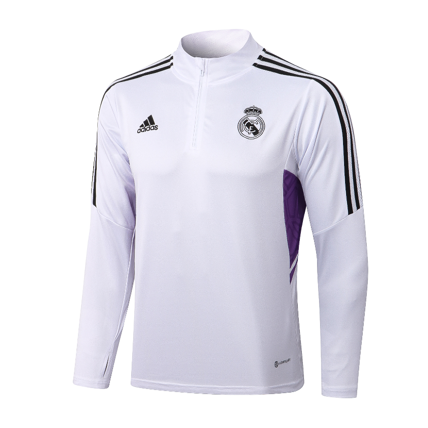 Áo Khoác Bóng Đá Tay Dài Có Khóa Kéo 23-24 r-m Tỉ Lệ 1: 1