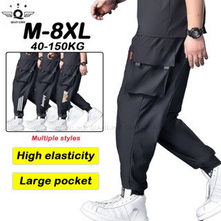 [M-8XL] Quần Jogger co giãn cho nam cỡ lớn Quần chở hàng nhiều túi cỡ lớn