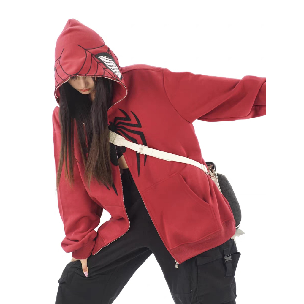VanessaLab Áo Khoác hoodie áo khoác nữ zip hoodie cổ xưa trendy Độc đáo chic WWY2391GX1 38Z230919
