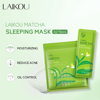 Mặt nạ ngủ LAIKOU chiết xuất trà xanh cao cấp 3gx15 miếng
