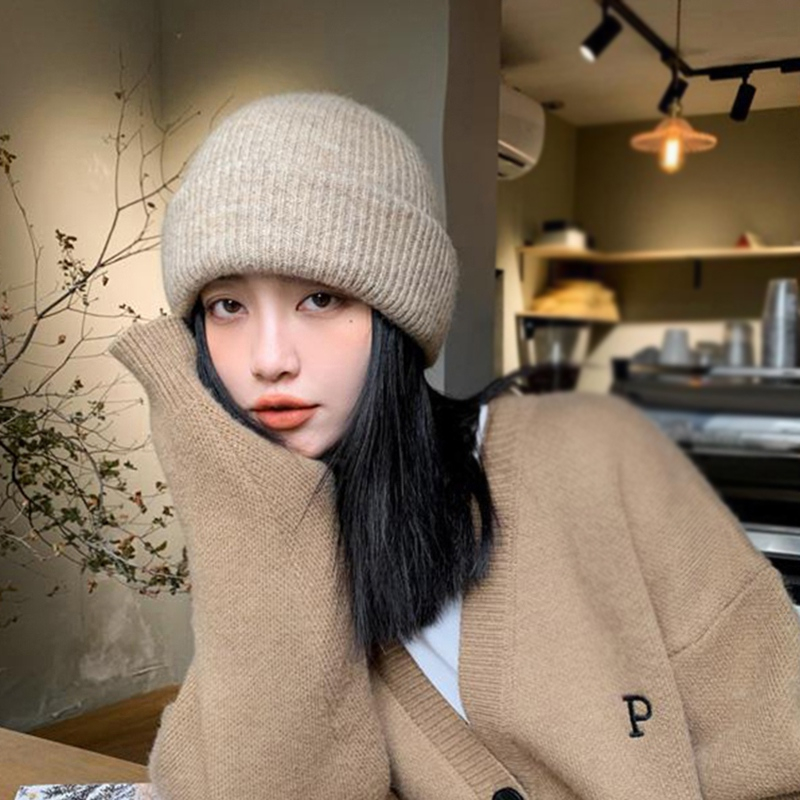 Mũ Len Màu Sắc Đơn Giản Giữ Ấm Tốt Cho Mùa Đông