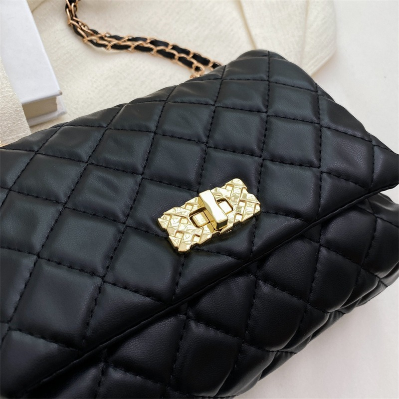 Túi Đeo Chéo Phối Dây Xích Hình Thoi Cỡ Nhỏ Thời Trang Mùa Hè Mới NB00106