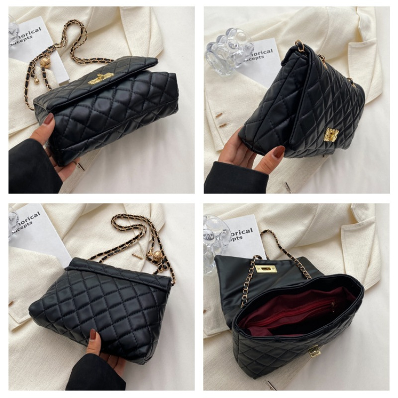 Túi Đeo Chéo Phối Dây Xích Hình Thoi Cỡ Nhỏ Thời Trang Mùa Hè Mới NB00106