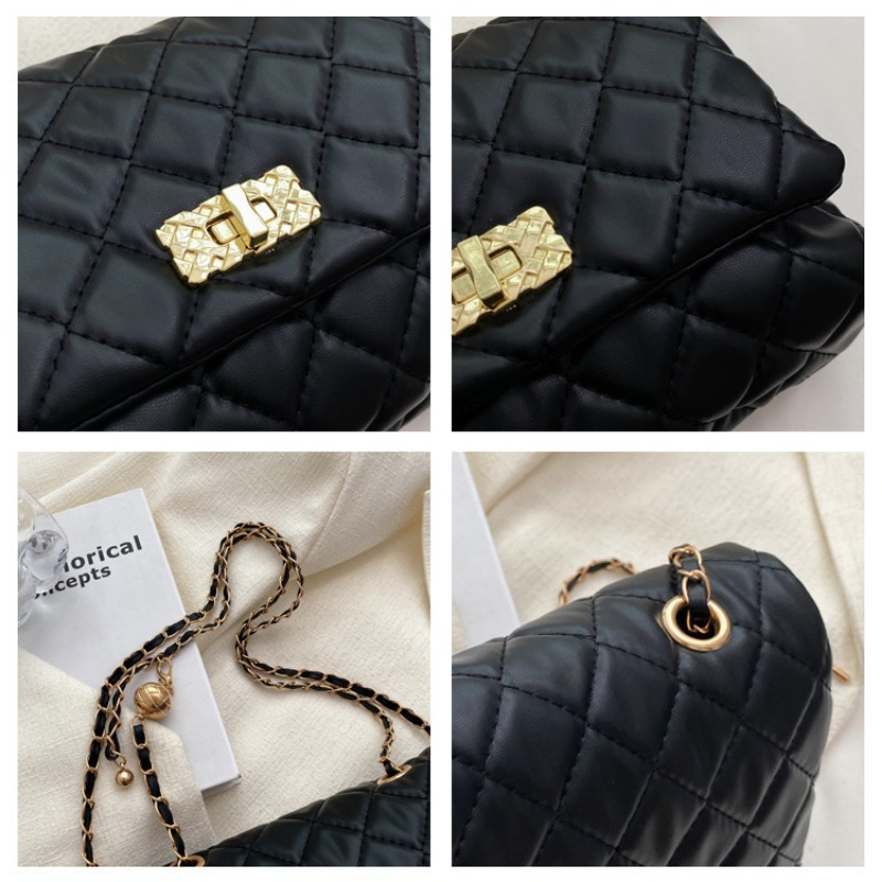 Túi Đeo Chéo Phối Dây Xích Hình Thoi Cỡ Nhỏ Thời Trang Mùa Hè Mới NB00106