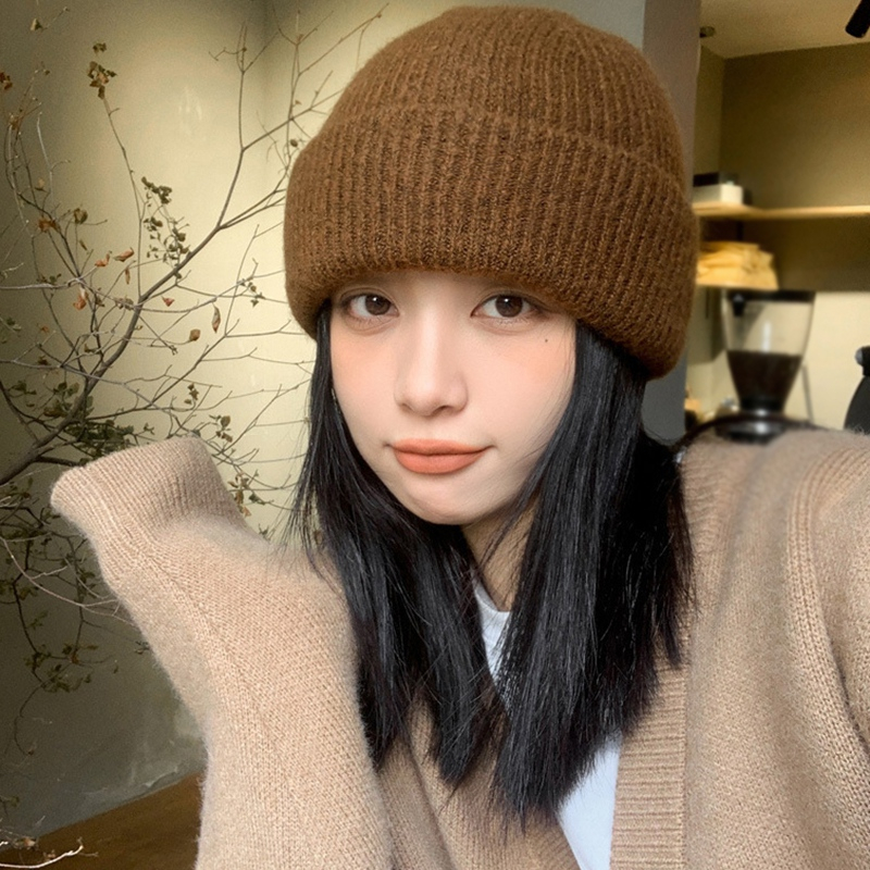 Mũ Len Màu Sắc Đơn Giản Giữ Ấm Tốt Cho Mùa Đông