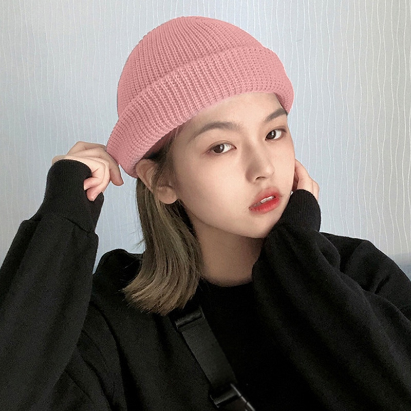 Mũ Len Màu Sắc Đơn Giản Giữ Ấm Tốt Cho Mùa Đông