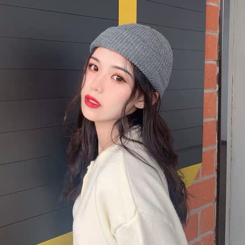 Mũ Len Màu Sắc Đơn Giản Giữ Ấm Tốt Cho Mùa Đông