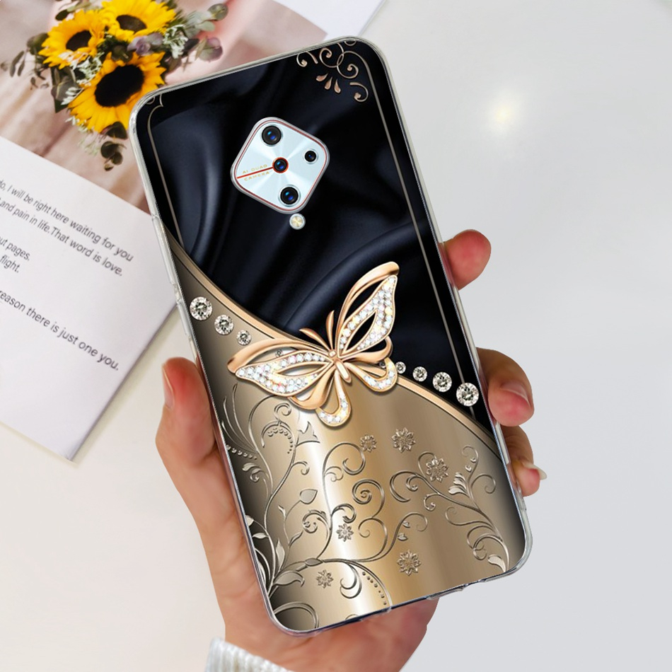 Vivo Ốp Điện Thoại tpu Dẻo Họa Tiết Hoạt Hình Mèo & Hoa Xinh Xắn Cho Vivoy1 pro / vivo s1 vivos1 s 1 pro 1920 1907