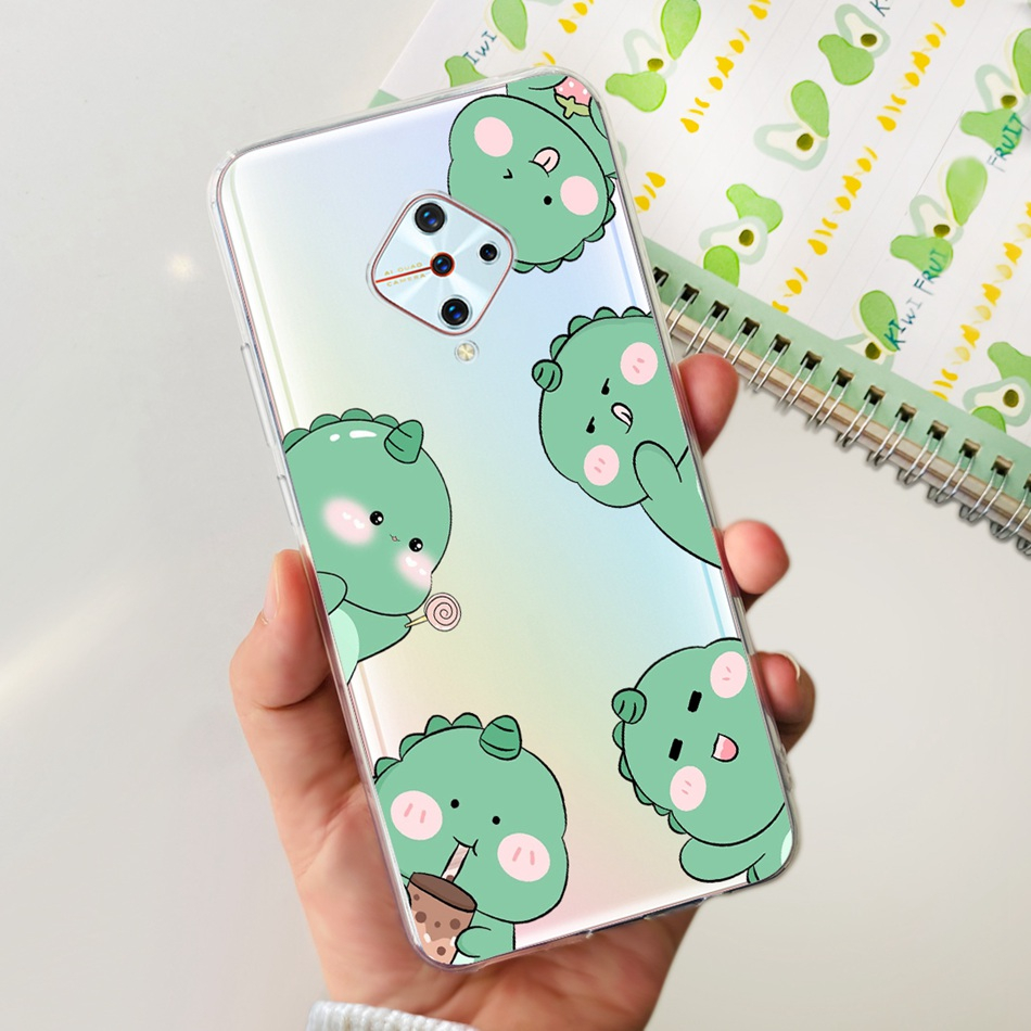 Vivo Ốp Điện Thoại tpu Dẻo Họa Tiết Hoạt Hình Mèo & Hoa Xinh Xắn Cho Vivoy1 pro / vivo s1 vivos1 s 1 pro 1920 1907