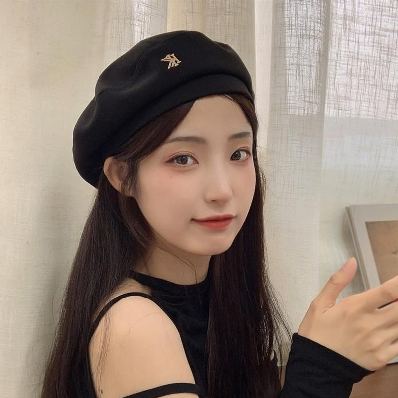 Mũ beret Đính Nhãn Kim Loại Thời Trang Ngọt Ngào Cho Nữ