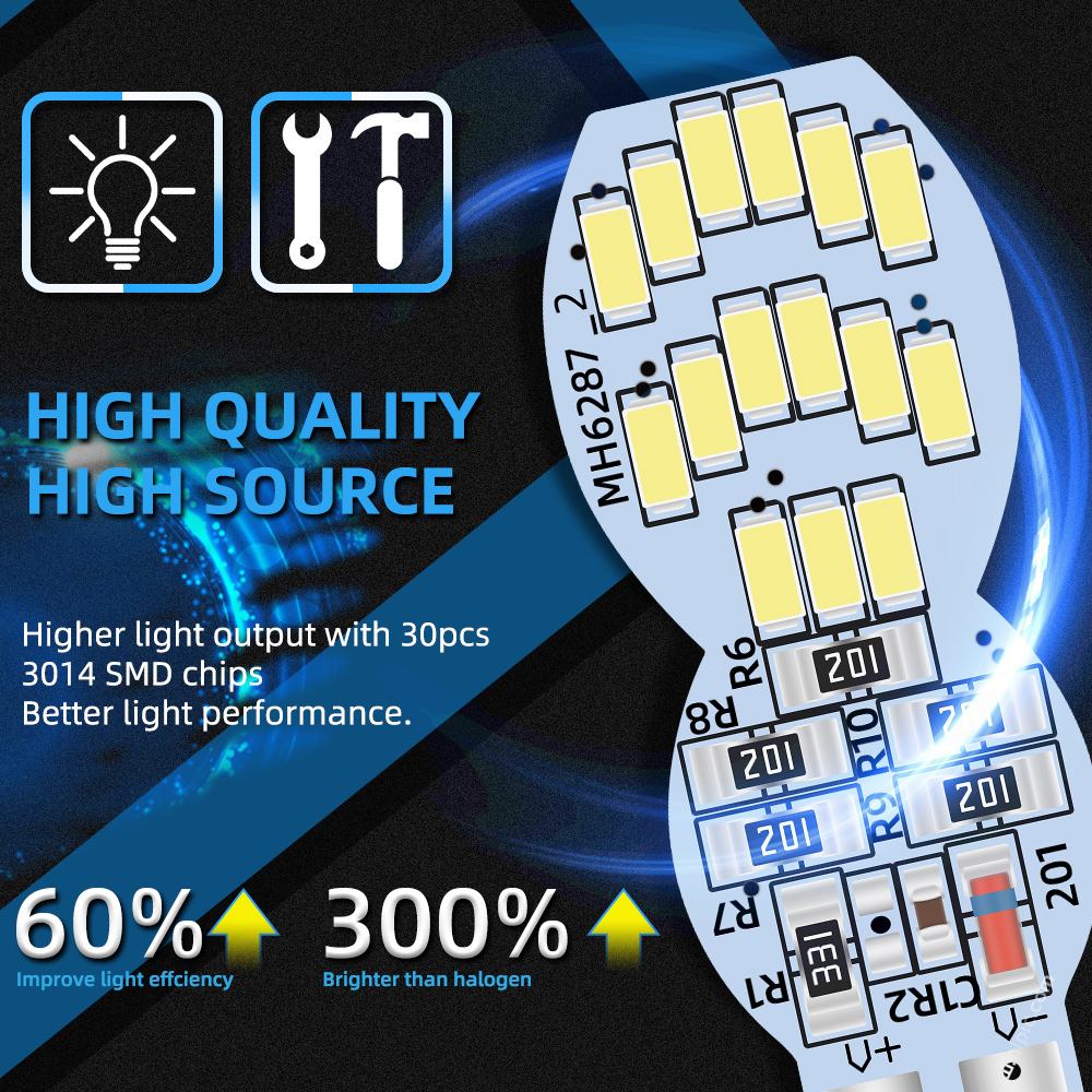 1 Đèn led Xi Nhan t10 30 Bóng t10 Chuyên Dụng Cho Xe Mô Tô