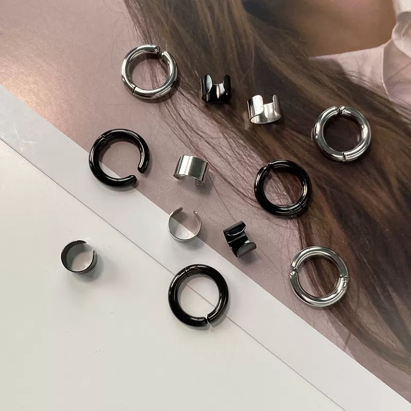 Bông tai MAYEBE LAVEND khuyên tai không cần bấm lỗ cả nam và nữ