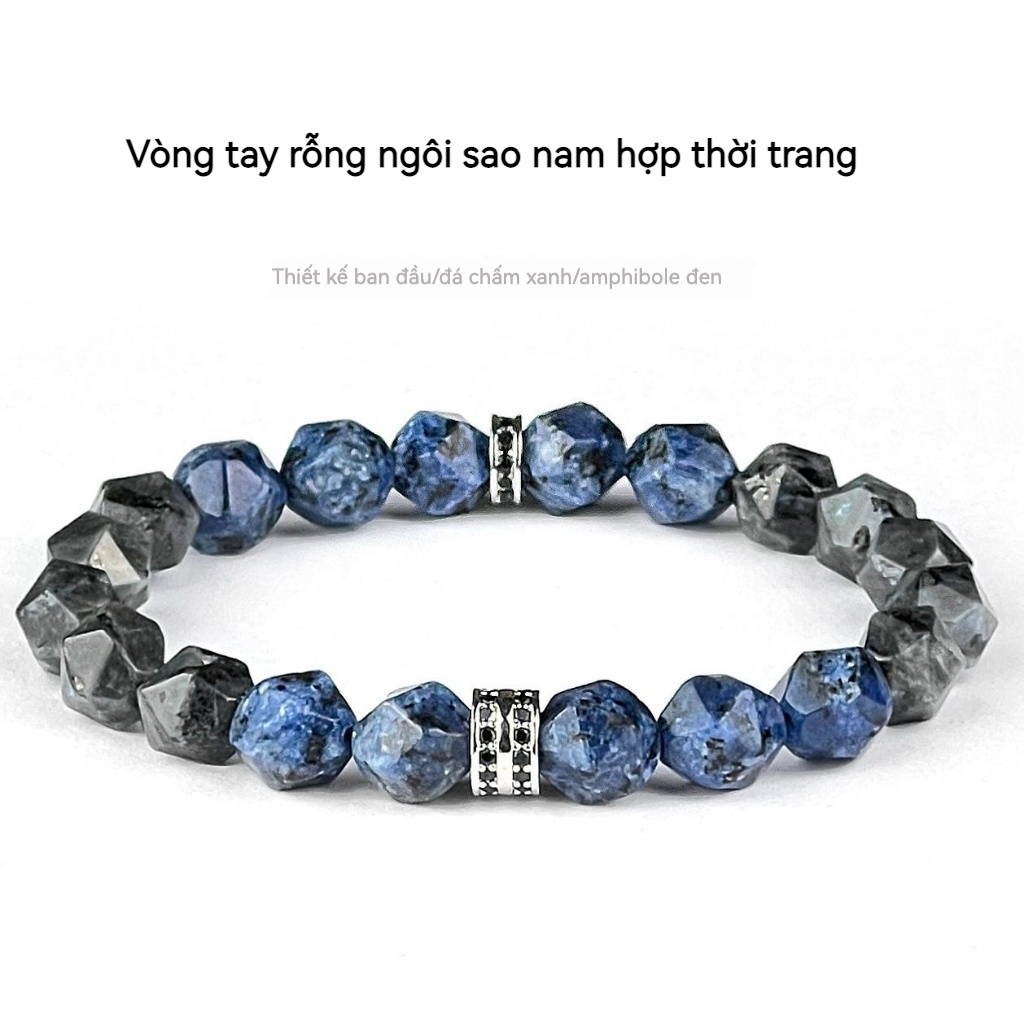 Vòng Tay Đá Kim Cương Tự Nhiên Sang Trọng Cho Nam