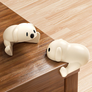 SPIRIT Bathroom  4 Miếng bảo vệ góc bàn bằng silicon hình cún đảm bảo an toàn cho trẻ nhỏ