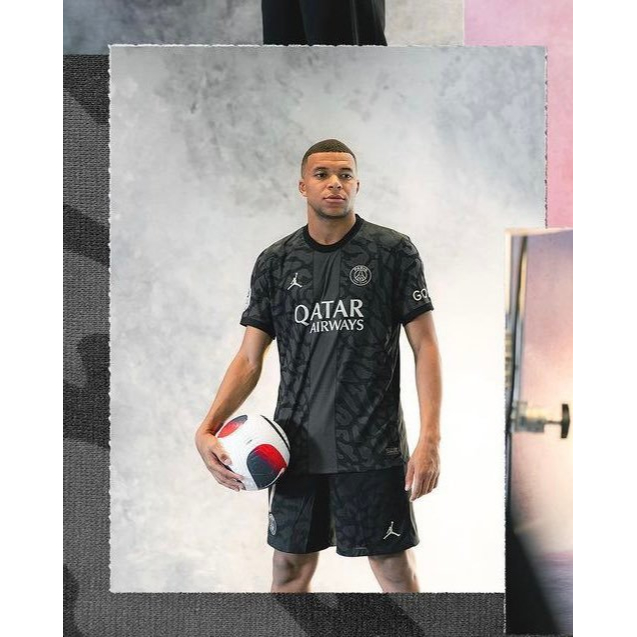 Áo Thun Bóng Đá Sân Khách paris 23-24 paris  s-Xl * Chất Lượng Cao *