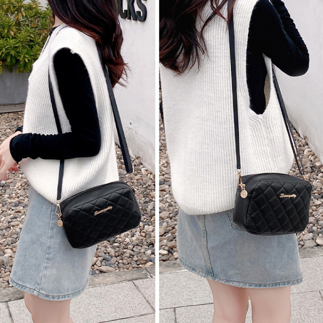 Túi Đeo Chéo Kim Cương Mới Cho Nữ