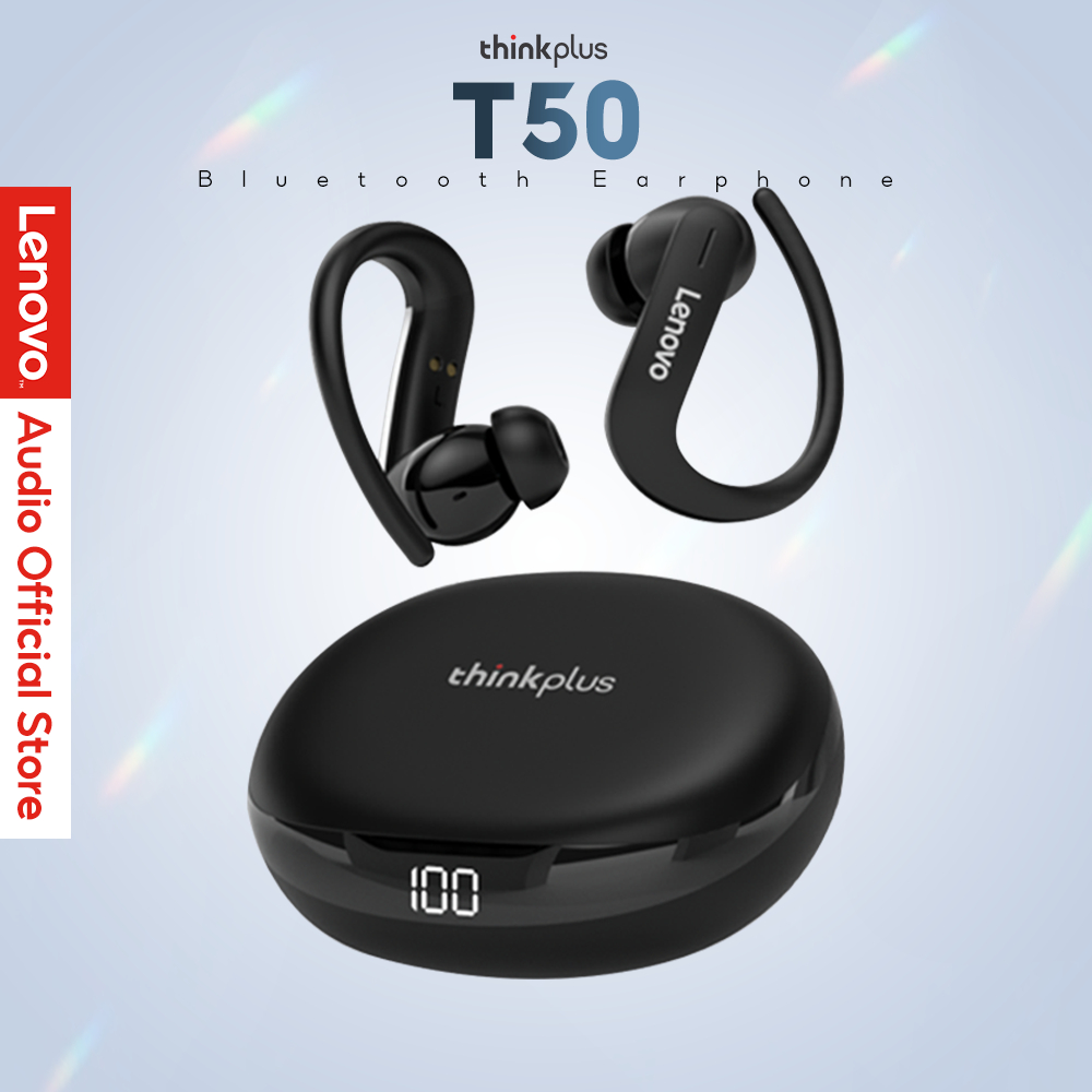 Tai Nghe Bluetooth Lenovo T50 Earphones Wireless Earphone Không Dây Chống Nước Có Mic Bluetooth5.2