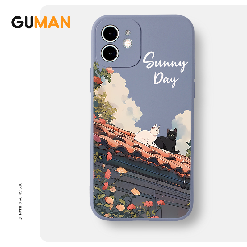 Ốp lưng GUMAN mềm độc lạ dễ thương đẹp Cho iPhone 15 14 13 12 11 Pro Max SE 2020 X XR XS 8 7 ip 6S 6 Plus kute xyb2316