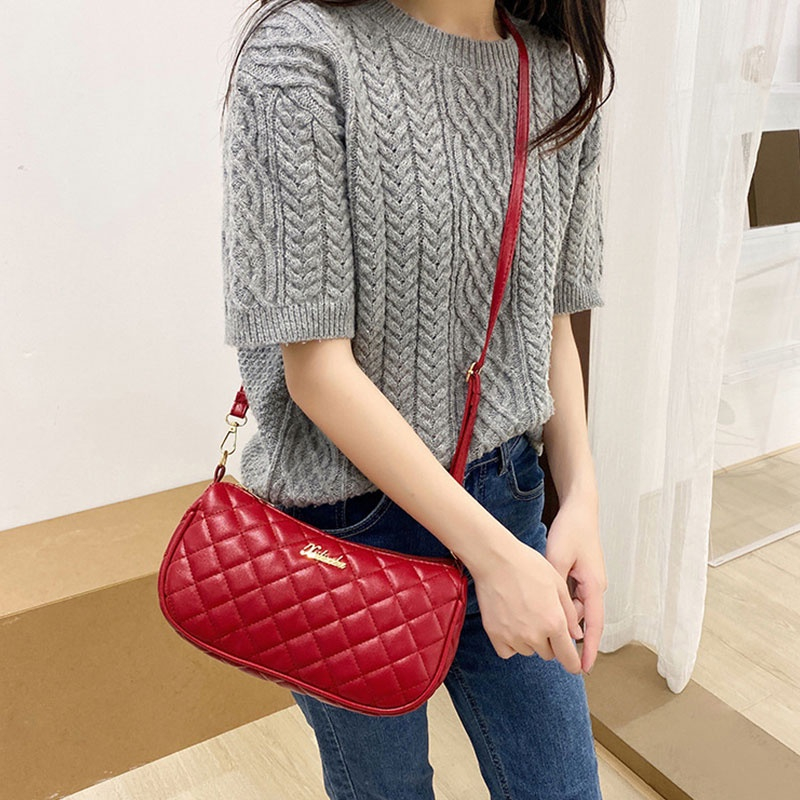 Nallcheer Túi Xách Đeo Vai Họa Tiết Thêu Phong Cách retro Hàn Quốc Cho Nữ Thời Trang