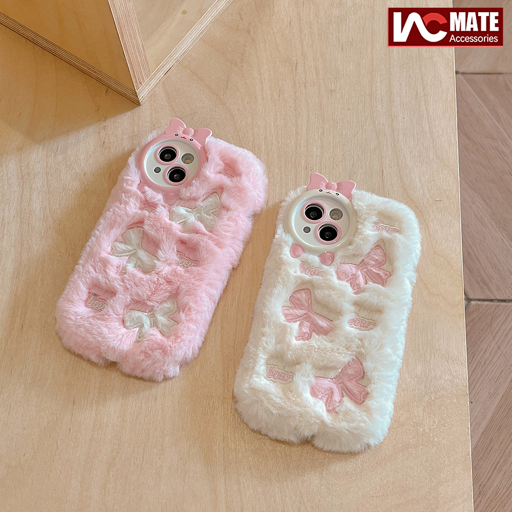 Ốp Điện Thoại Vải Lông Xù Đáng Yêu Độc Đáo Cho iphone 15pro max 14 promax 14 plus 12 13 pro max 11