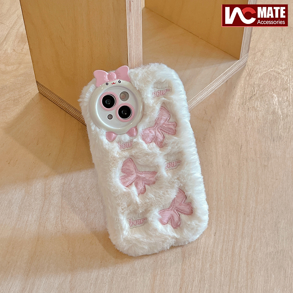 Ốp Điện Thoại Vải Lông Xù Đáng Yêu Độc Đáo Cho iphone 15pro max 14 promax 14 plus 12 13 pro max 11