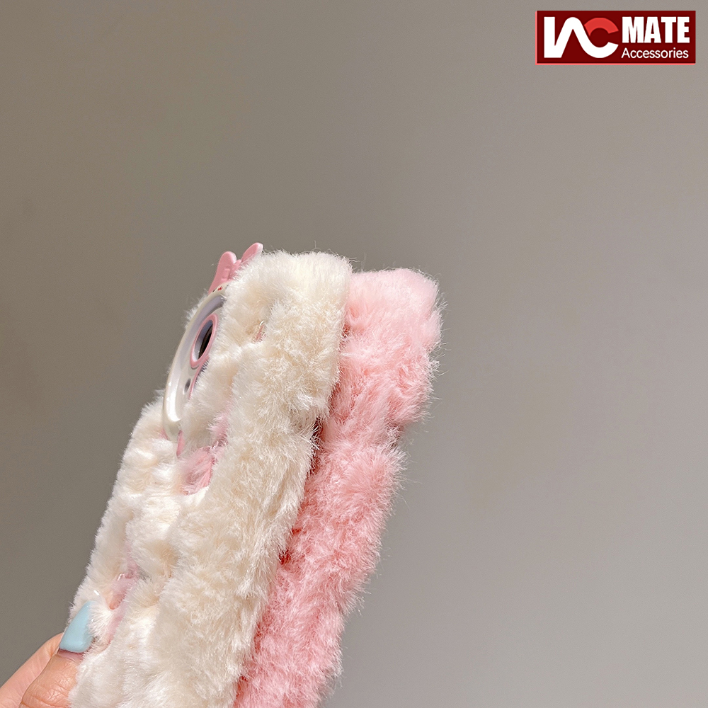 Ốp Điện Thoại Vải Lông Xù Đáng Yêu Độc Đáo Cho iphone 15pro max 14 promax 14 plus 12 13 pro max 11