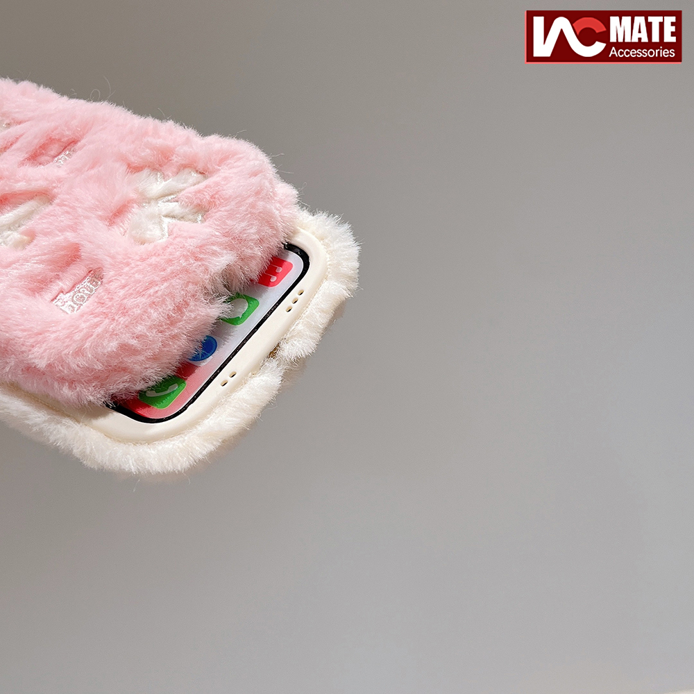 Ốp Điện Thoại Vải Lông Xù Đáng Yêu Độc Đáo Cho iphone 15pro max 14 promax 14 plus 12 13 pro max 11