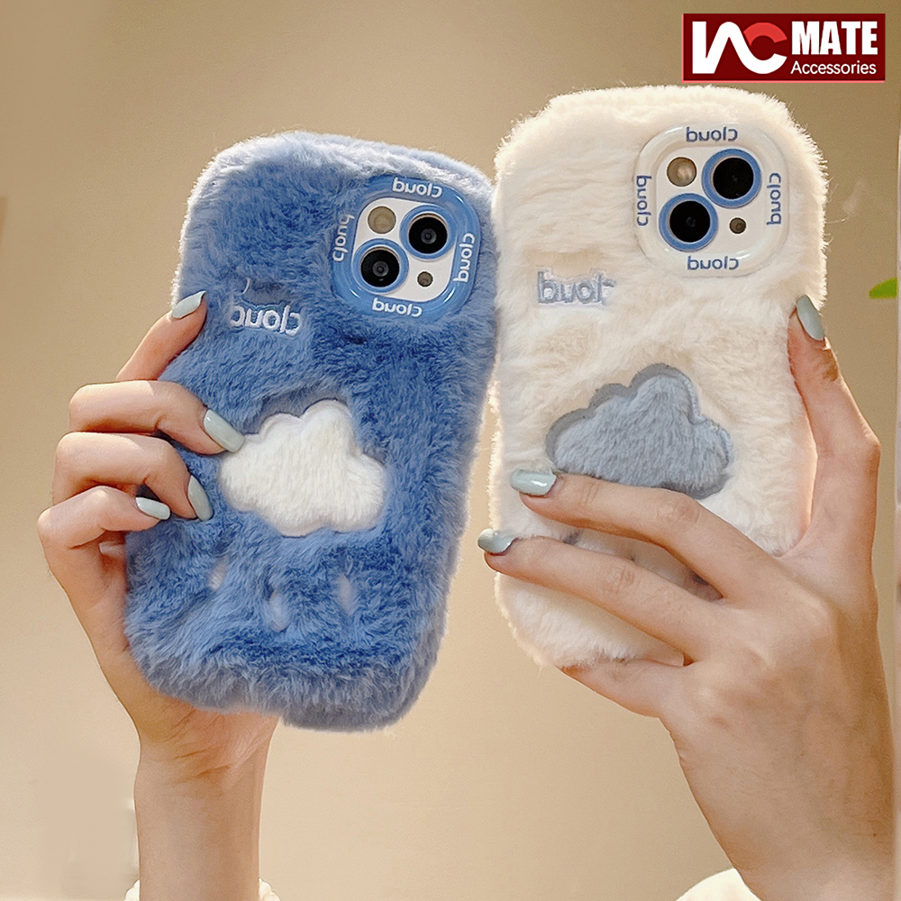 Ốp Điện Thoại Lông Xù Ấm Áp Đáng Yêu Chống Sốc Cho iphone 15pro max 14 promax 14 plus 12 13 pro max 11