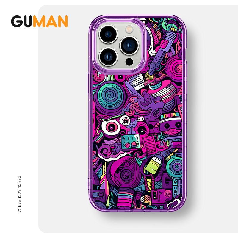 Ốp lưng GUMAN mềm ngầu chống sốc dễ thương đẹp Cho iPhone 15 14 13 12 11 Pro Max SE 2020 X XR XS ip 8 7 Plus kute xyb2307
