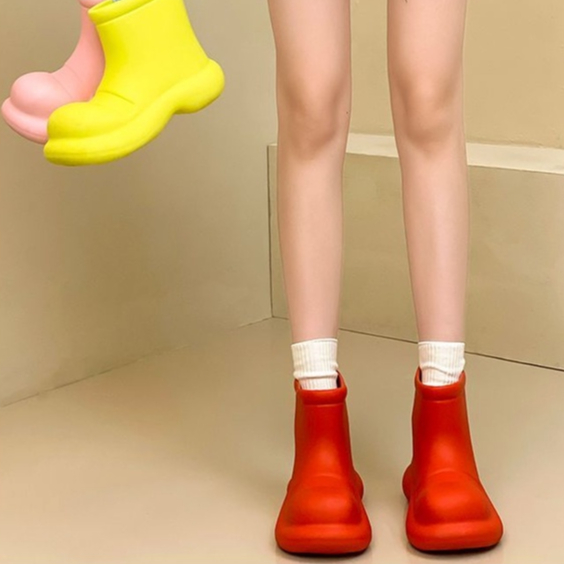 Giày Bốt Đi Mưa dopamine Đế Dày Chống Trượt Không Thấm Nước Màu Kẹo Phong Cách Mới Bán Chạy @ -