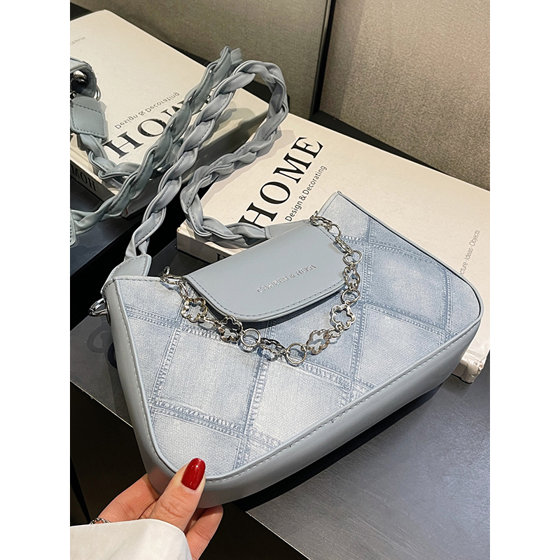 Mùa Hè 2023 Họa Tiết Sang Trọng Nữ Sát Nách Túi Denim Túi Đeo Ngang Túi Thời Trang Hốc Đeo Vai