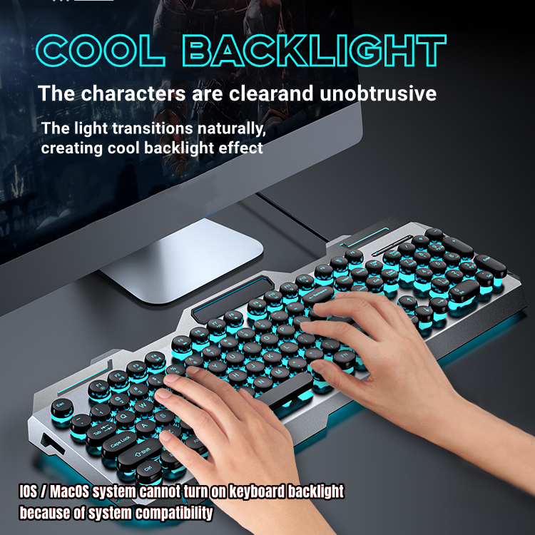 Bộ Bàn Phím Cơ Chơi Game 26 Phím Có Đèn Nền Chuyên Dụng Cho PC / laptop