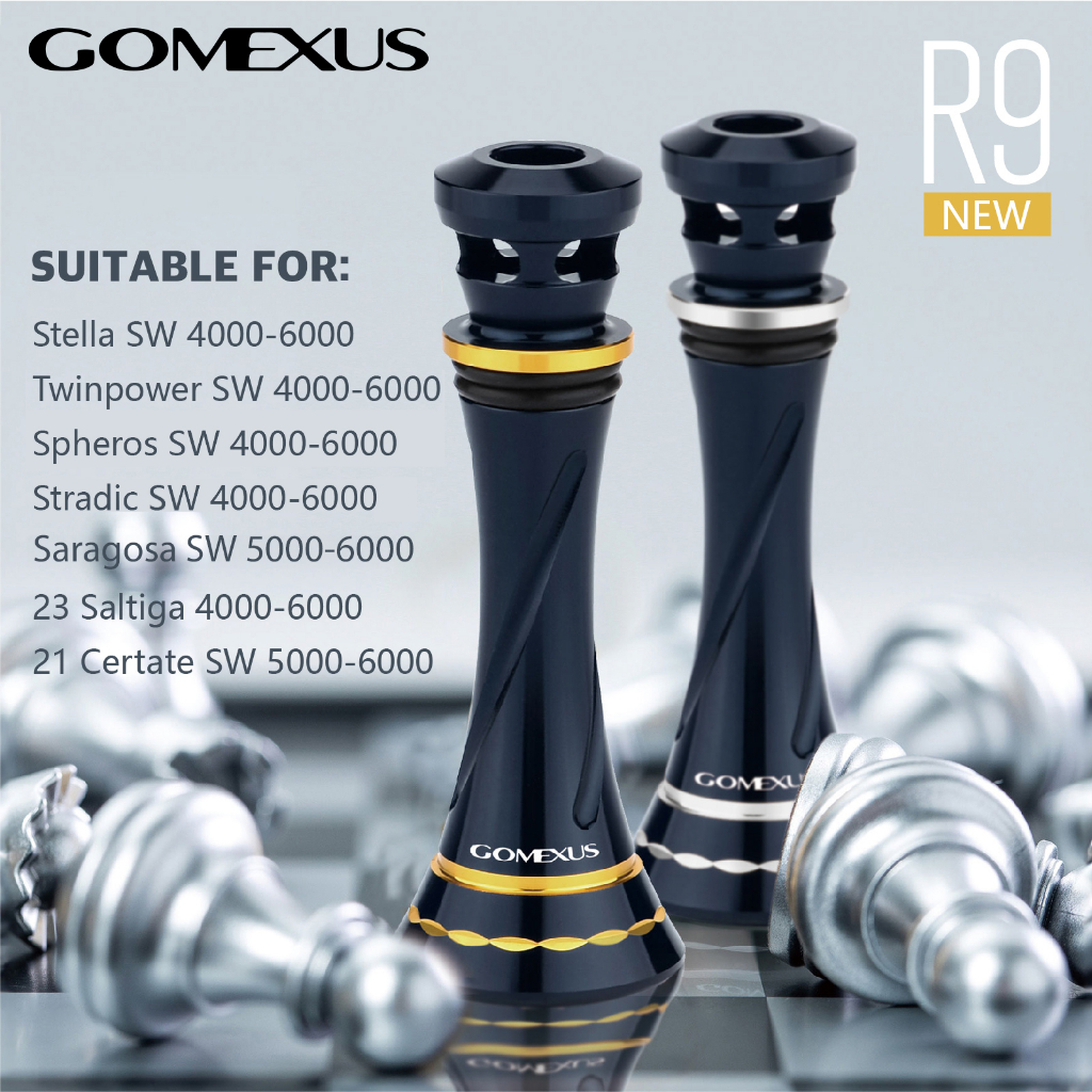 Máy câu cá GOMEXUS R9 cho Shimano Stella SW Twin Power stradic Saragosa Daiwa Saltiga Certate cỡ 4000-6000