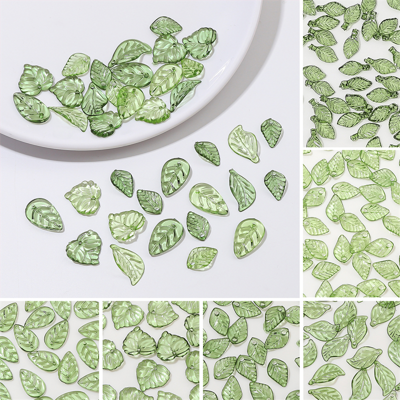 Trong Suốt Mặt Dây Chuyền Hình Chiếc Lá Bằng acrylic Thời Trang diy