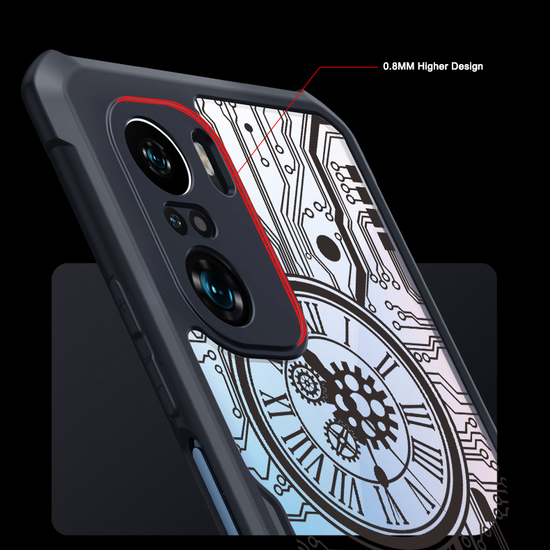 Ốp Điện Thoại Chống Sốc Họa Tiết Đồng Hồ Cơ Cho Xiaomi Redmi Note 10 Pro 4G Casing Redmi Note 11S 11 10S 9 9S 8 7 5G Max Case