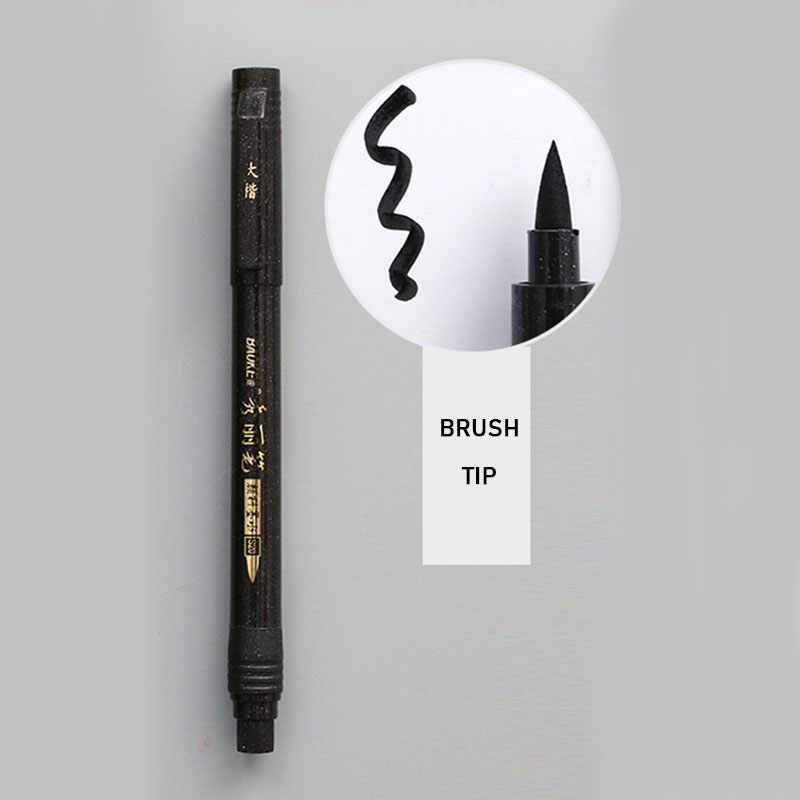 Bút Lông Mềm Viết Chữ Thư Pháp Màu Đỏ Đen Bút Calligraphy