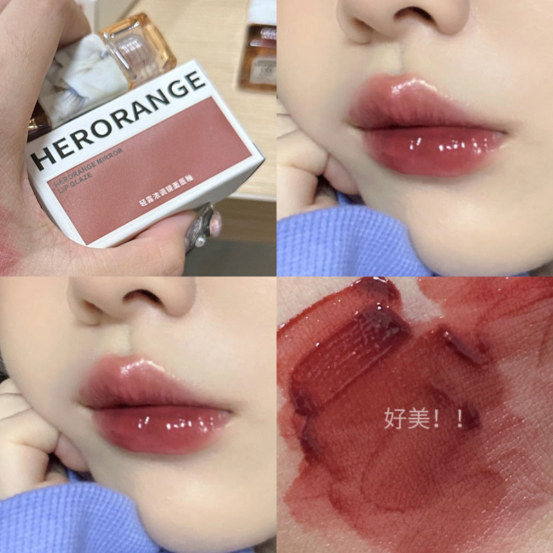 Son lì Minijumie HERORANGE mềm mịn như nhung chống thấm nước chống khô môi lâu trôi