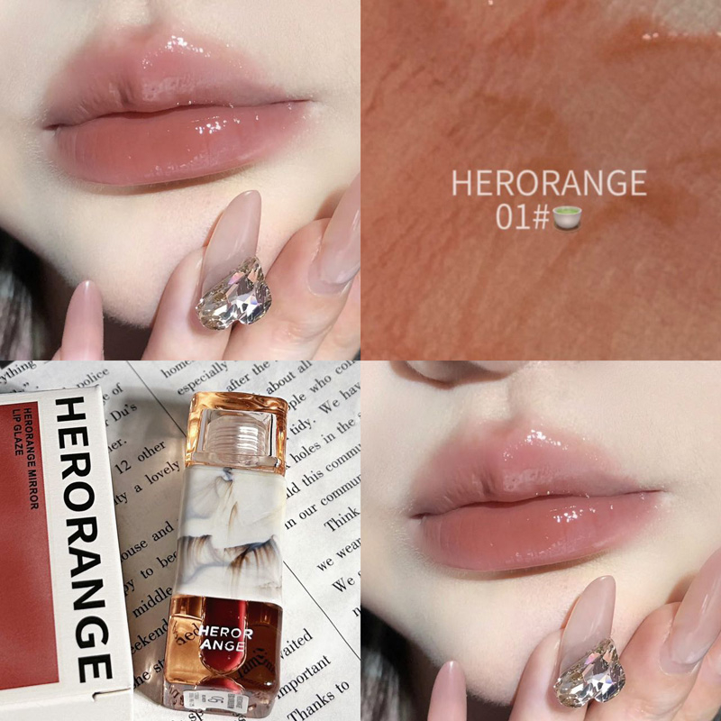 Son lì Minijumie HERORANGE mềm mịn như nhung chống thấm nước chống khô môi lâu trôi