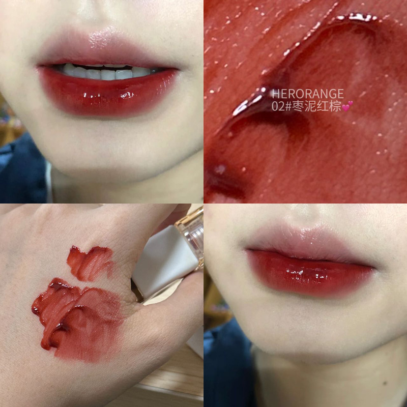 Son lì Minijumie HERORANGE mềm mịn như nhung chống thấm nước chống khô môi lâu trôi