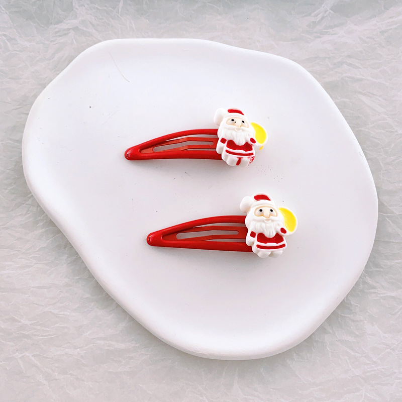 Kẹp Tóc Hình Ông Già Noel Tuần Lộc Giáng Sinh Dễ Thương Cho Bé Gái