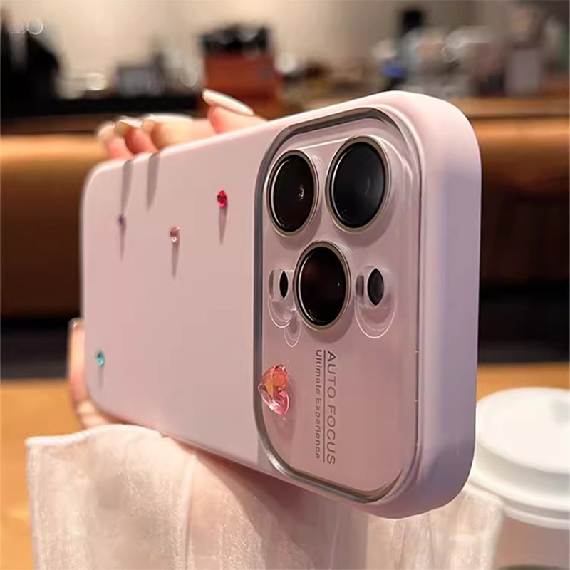 Ốp Điện Thoại Silicon Mềm Hình Trái Tim Cho iphone 15 14 pro max 13 12 11