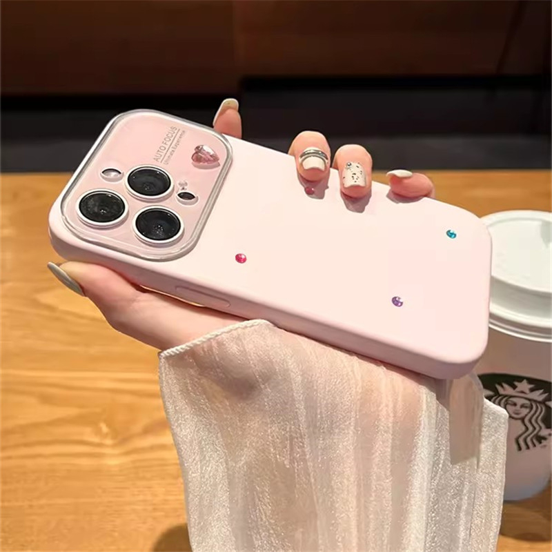 Ốp Điện Thoại Silicon Mềm Hình Trái Tim Cho iphone 15 14 pro max 13 12 11