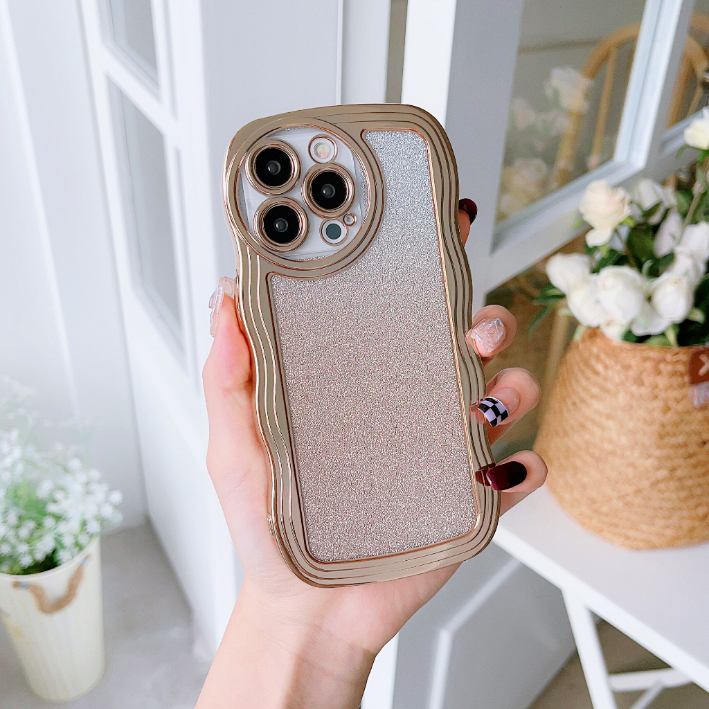 Ốp lưng Samsung A23 4G 5G A32 4G A32 5G A33 5G A50 A30S A50S A22 5G A51 Big Wave Flash Powder trường hợp điện thoại