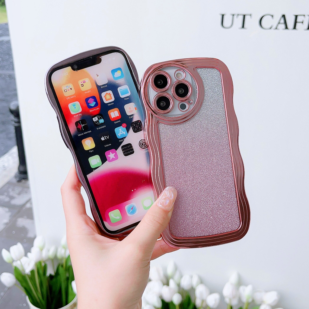 Ốp lưng Samsung A23 4G 5G A32 4G A32 5G A33 5G A50 A30S A50S A22 5G A51 Big Wave Flash Powder trường hợp điện thoại