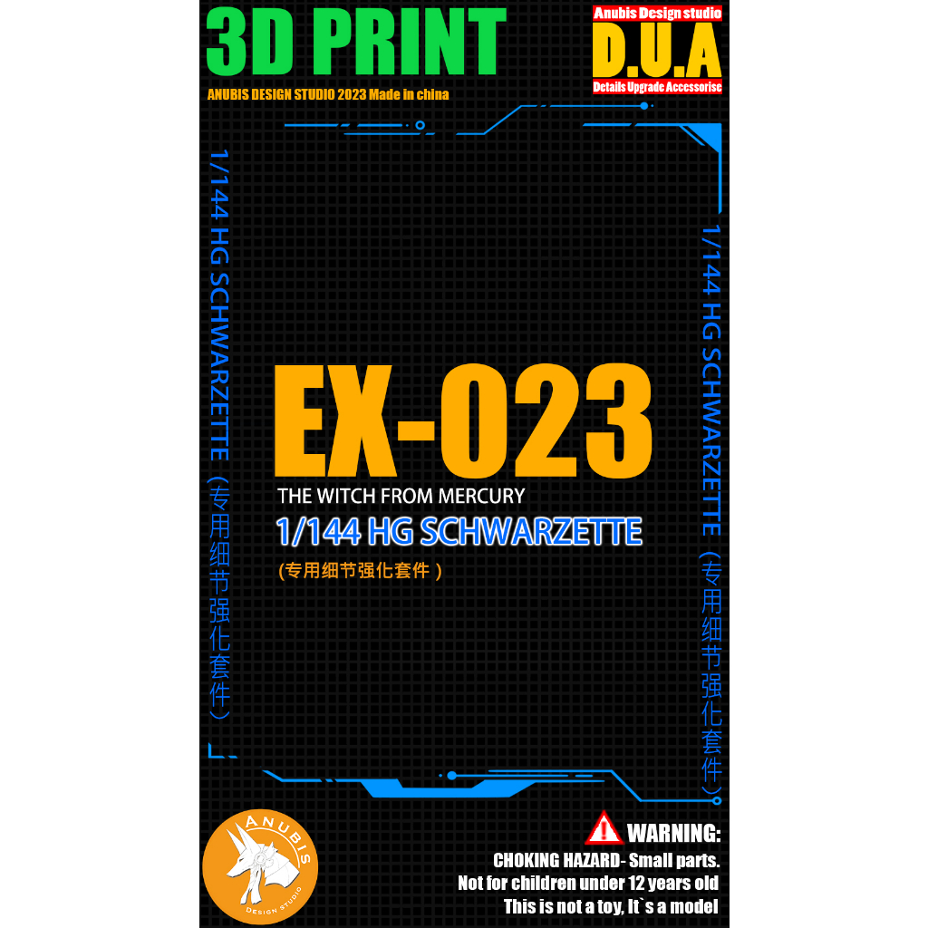 Anubis Bộ Đồ Chơi Xe Hơi ex023 hg 1 / 144 twfm schwarzette