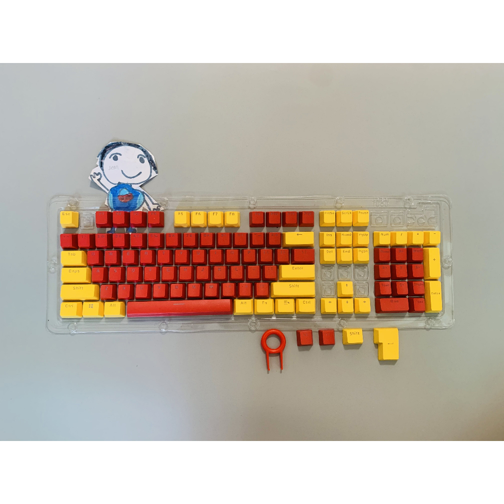 Mới set 104 Nắp Đậy Bàn Phím Cơ oem Hai Màu Trắng Tím Dành Cho 61 / 87 / 104 Phím cherry mx
